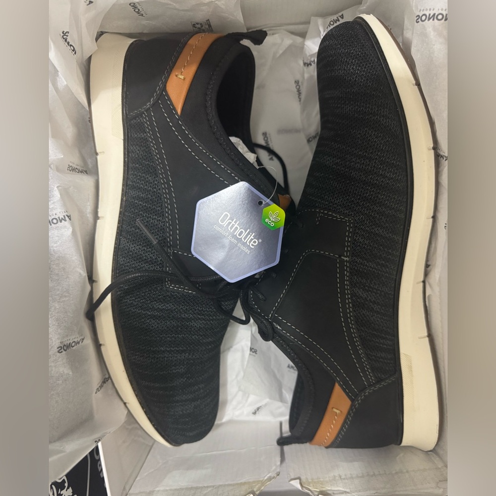 Men's Black and Tan Casual Shoes